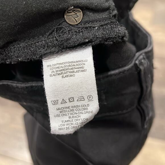 Free People Women's Seamed Leg Skinny Jean Black Wash Size 29 - Picture 10 of 12